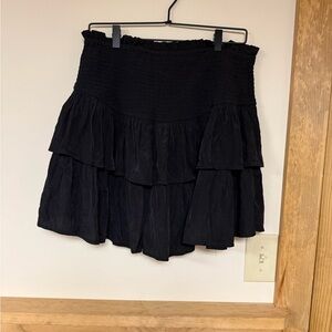 Black Tiered Skort